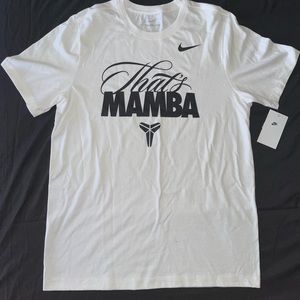 New Nike Kobe Bryant That's Mamba Tee T-Shirt Size Large White HQ1757-100